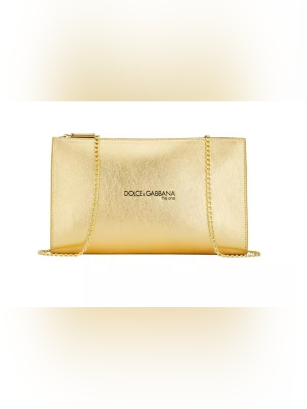 Dolce & Gabbana the one Gold Metallic Chain Clutch - Picture 2 of 2